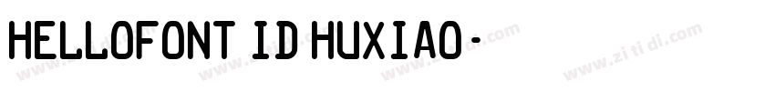 hellofont ID HuXiao字体转换